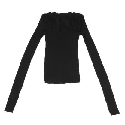 JUNYA WATANABE CdG Wool Rib Inside Out Sweater Black Size M