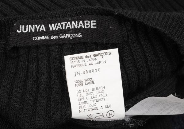 JUNYA WATANABE CdG Wool Rib Inside Out Sweater Black Size M