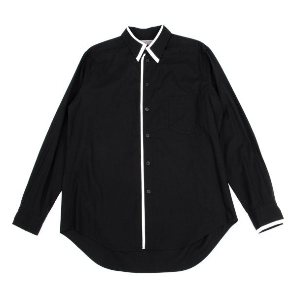 Yohji Yamamoto POUR HOMME Rayon Shirt Black/White Size 3