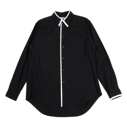 Yohji Yamamoto POUR HOMME Rayon Shirt Black/White Size 3