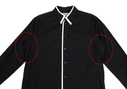 Yohji Yamamoto POUR HOMME Rayon Shirt Black/White Size 3
