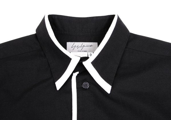 Yohji Yamamoto POUR HOMME Rayon Shirt Black/White Size 3