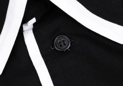 Yohji Yamamoto POUR HOMME Rayon Shirt Black/White Size 3