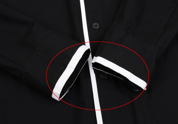 Yohji Yamamoto POUR HOMME Rayon Shirt Black/White Size 3