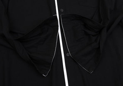 Yohji Yamamoto POUR HOMME Rayon Shirt Black/White Size 3