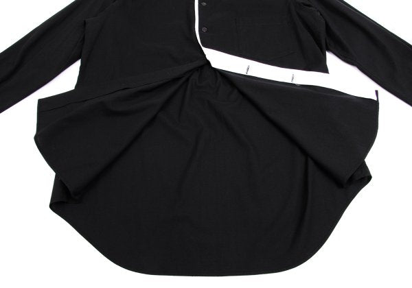 Yohji Yamamoto POUR HOMME Rayon Shirt Black/White Size 3