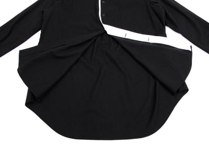 Yohji Yamamoto POUR HOMME Rayon Shirt Black/White Size 3
