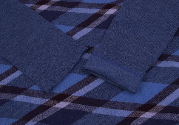 Yohji Yamamoto POUR HOMME Blue Multi Checker Knit Size 3