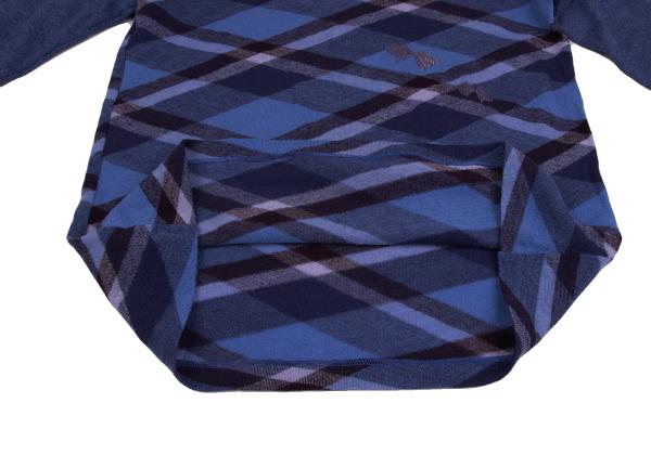 Yohji Yamamoto POUR HOMME Blue Multi Checker Knit Size 3