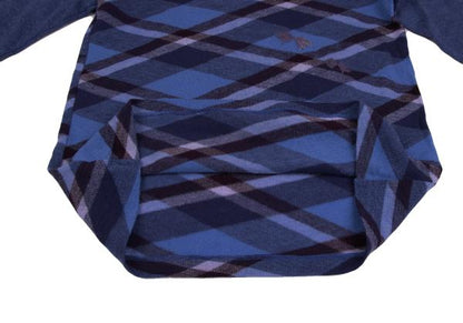 Yohji Yamamoto POUR HOMME Blue Multi Checker Knit Size 3