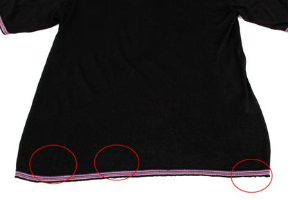 Yohji Yamamoto POUR HOMME Silk Paneled Knit Black Size 3
