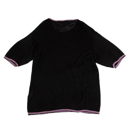 Yohji Yamamoto POUR HOMME Silk Paneled Knit Black Size 3