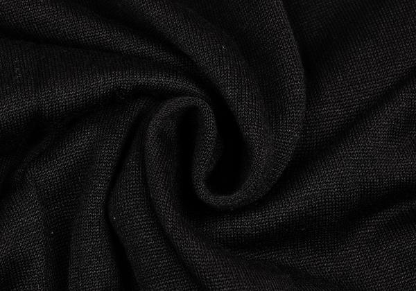 Yohji Yamamoto POUR HOMME Silk Paneled Knit Black Size 3