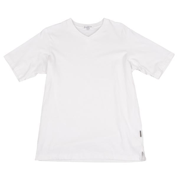 Yohji Yamamoto POUR HOMME Cotton Side T-Shirt White Size 2