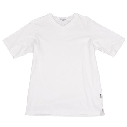 Yohji Yamamoto POUR HOMME Cotton Side T-Shirt White Size 2