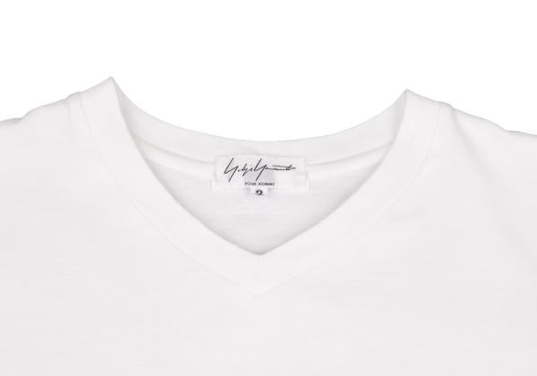 Yohji Yamamoto POUR HOMME Cotton Side T-Shirt White Size 2