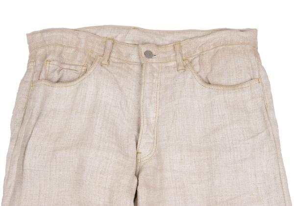 Yohji Yamamoto POUR HOMME Pigment Print Pants Ivory Size 6