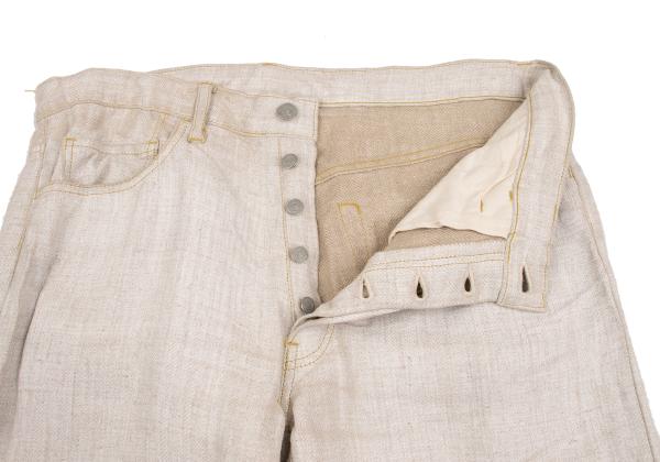 Yohji Yamamoto POUR HOMME Pigment Print Pants Ivory Size 6