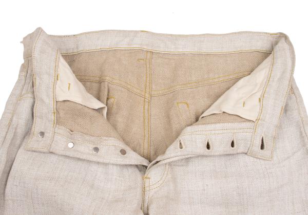 Yohji Yamamoto POUR HOMME Pigment Print Pants Ivory Size 6