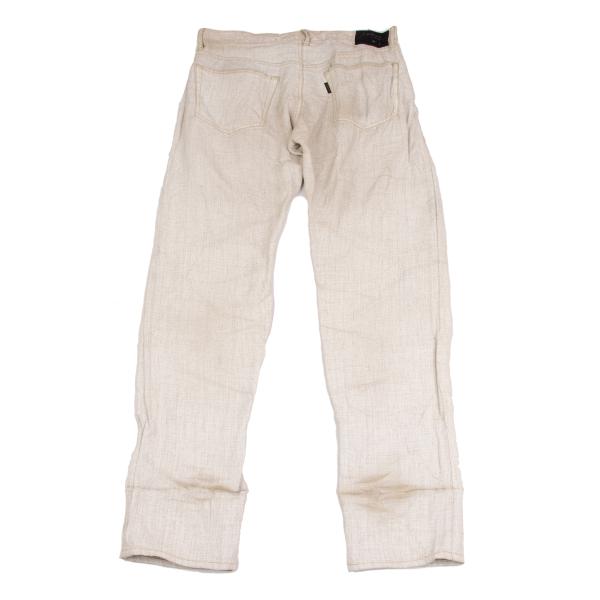 Yohji Yamamoto POUR HOMME Pigment Print Pants Ivory Size 6