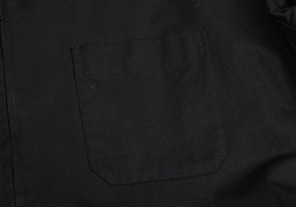 Y's BANG ON Cotton Zip-Up Stand Collar Shirt Black Size 2