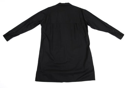 Y's BANG ON Cotton Zip-Up Stand Collar Shirt Black Size 2