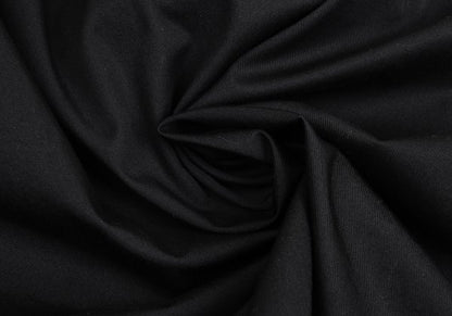 Y's BANG ON Cotton Zip-Up Stand Collar Shirt Black Size 2