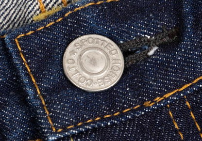Y's BANG ON Patch Straight Denim Jeans Indigo Size 7