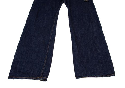 Y's BANG ON Patch Straight Denim Jeans Indigo Size 7