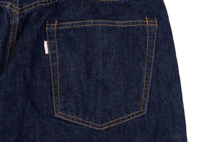 Y's BANG ON Patch Straight Denim Jeans Indigo Size 7