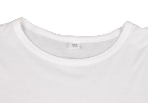 Y's Cotton Logo Print Tunic White Blouse Size 2