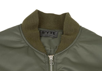 S'YTE 18AW Padded MA-1 Bomber Jacket Khaki Green Size 3