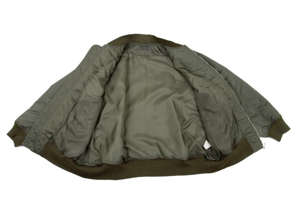 S'YTE 18AW Padded MA-1 Bomber Jacket Khaki Green Size 3