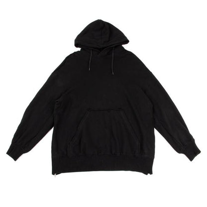 S'YTE Cotton Raw Cut Outseam Hoodie Black Size M