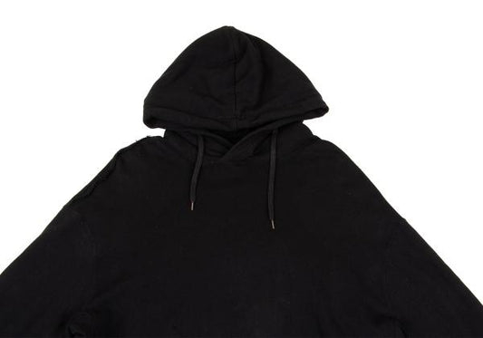 S'YTE Cotton Raw Cut Outseam Hoodie Black Size M