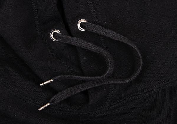 S'YTE Cotton Raw Cut Outseam Hoodie Black Size M