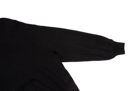 S'YTE Cotton Raw Cut Outseam Hoodie Black Size M