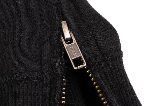 S'YTE Cotton Raw Cut Outseam Hoodie Black Size M