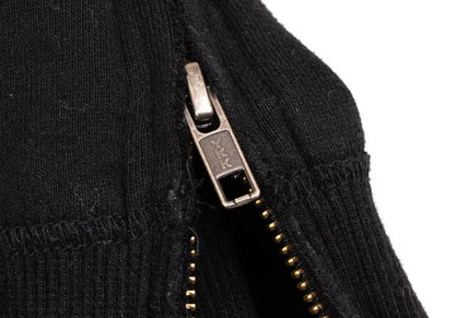 S'YTE Cotton Raw Cut Outseam Hoodie Black Size M