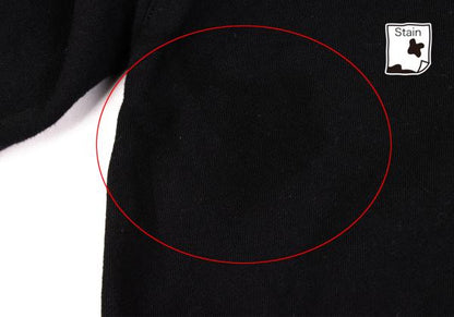 S'YTE Cotton Raw Cut Outseam Hoodie Black Size M