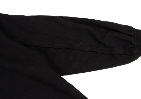 S'YTE Cotton Raw Cut Outseam Hoodie Black Size M