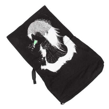 Yohji Yamamoto POUR HOMME Printed 2-Way Cotton Bag Black