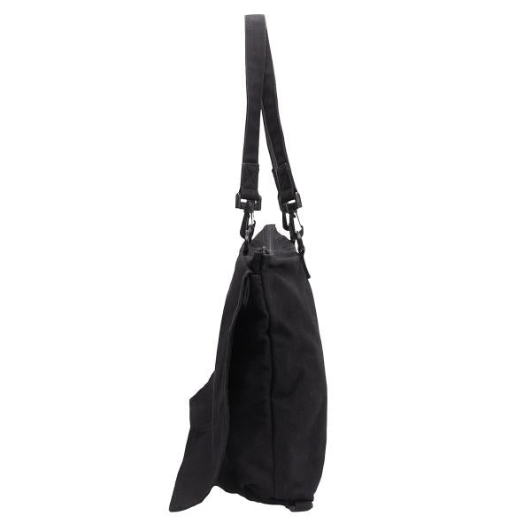 Yohji Yamamoto POUR HOMME Printed 2-Way Cotton Bag Black