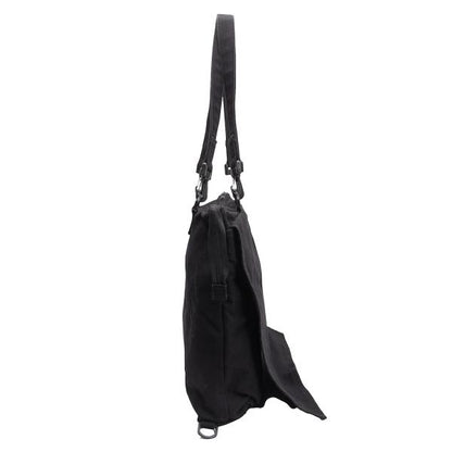 Yohji Yamamoto POUR HOMME Printed 2-Way Cotton Bag Black