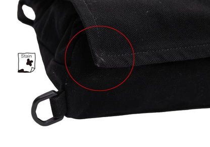Yohji Yamamoto POUR HOMME Printed 2-Way Cotton Bag Black