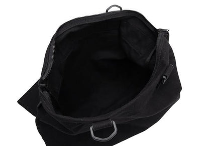 Yohji Yamamoto POUR HOMME Printed 2-Way Cotton Bag Black
