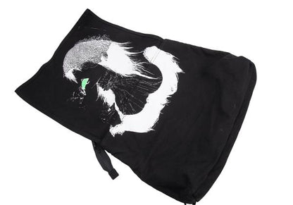 Yohji Yamamoto POUR HOMME Printed 2-Way Cotton Bag Black