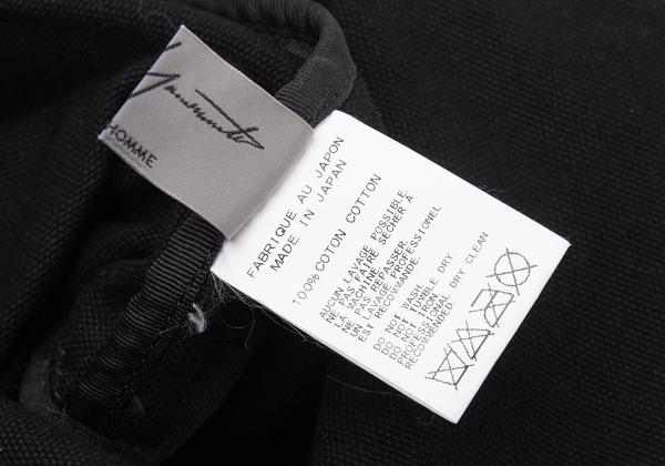 Yohji Yamamoto POUR HOMME Printed 2-Way Cotton Bag Black