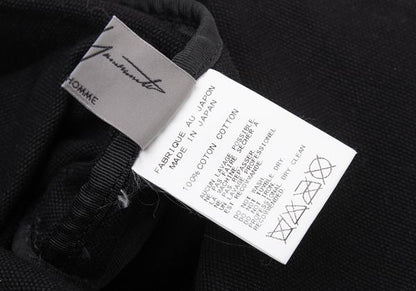 Yohji Yamamoto POUR HOMME Printed 2-Way Cotton Bag Black