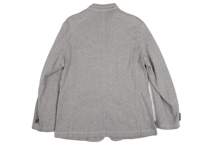Papas Gray Stretch Cotton Denim Patch Jacket Size 46S